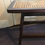 Meranti wood with a rattan-seat bench 75x30x43cm Image 2