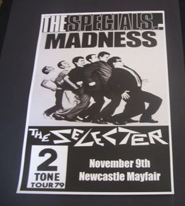 The Specials 2TONE Tour 1979 concert poster Newcastle Mayfair