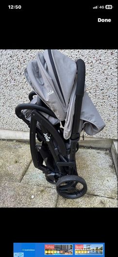 Double light weight buggy and changing table