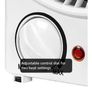 Portable Upright Fan Heater Two Heat Settings Overheat Protection Lightweight Image 3