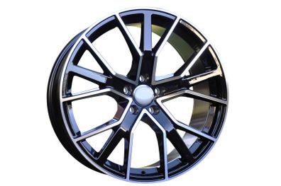 18" R6 Type black Alloys Seat Audi Skoda Vw 5x112