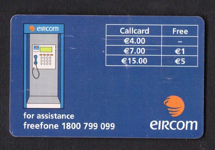 2002 Ireland EUR15 plus EUR5 free Simply Talk" Callcards were final definitive range (Gemplus) Call Card used