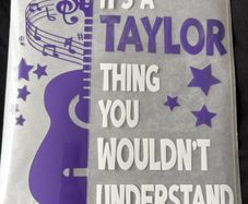 Custom Iron-On Transfer Vinyl (HTV Decals) Taylor Swift design