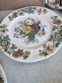 Set Of 6 Side Plate Mason's Patent Ironstone China Strathmore Made In England