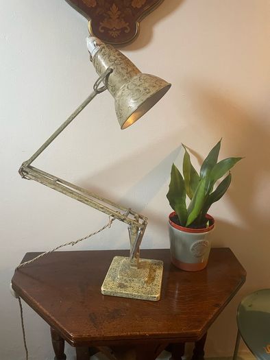 Vintage 1930s Herbert Terry Anglepoise 1227 Lamp Rare Scumble Glaze Finish