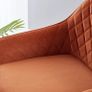 Set of 2, Velvet Padded Bar Chairs with Armrest Image 3