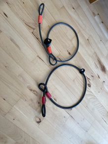 Kryptonite and Abus Padlock cables