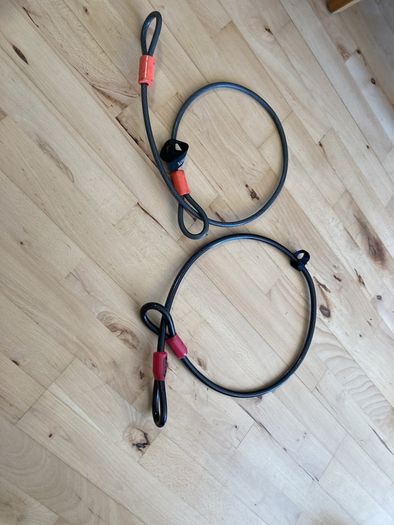 Kryptonite and Abus Padlock cables