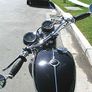 Round 22mm Motorcycle Bar End Mirrors - Silver Image 7
