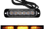 12-24V 6 LED Slim Flash Side Trailer Light Bar Auto Car Van Truck Vehicle Emergency Warning Strobe Lamp flashing