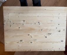 Vintage handmade wooden coffee table