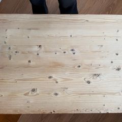 Vintage handmade wooden coffee table