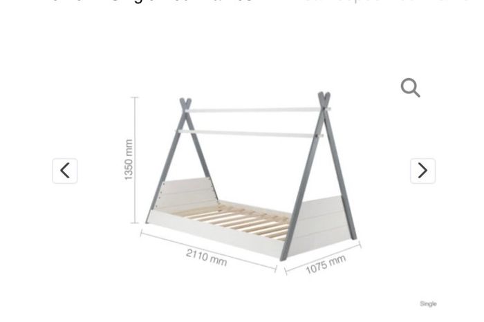 birlea teepee bed frame