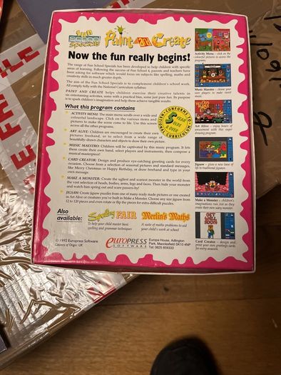 Rare "thought to be lost" C64 Game - Fun School Specials: Paint and Create (1993 Cassette)