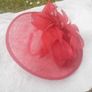 Stylish Fasinator Deep Pink Head Piece by Jacques Vert/Further Price Drop Image 2