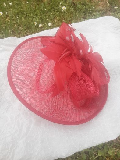 Stylish Fasinator Deep Pink Head Piece by Jacques Vert/Further Price Drop