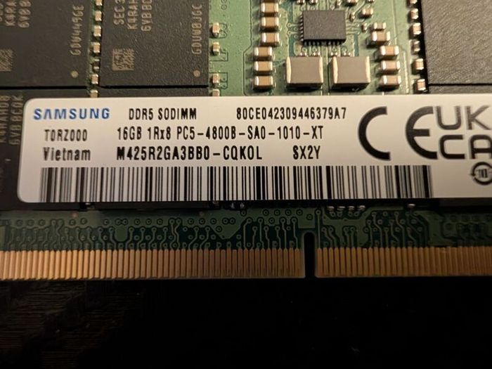 Samsung 16gb Ddr5 4800mhz So-dimm