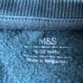 M&S 2pc Cotton Rich Santa Bear Sweat Outfit 9-12 months Image 2