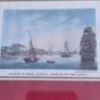 FRAMED a triptych print of 'Marine School, Looking up the Liffey', 'Charlemont House', and 'Tholsell', Dublin, after Malton Image 5