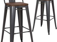 main image for ad Pollux Gun Metal Grey Kitchen/Bar Stools X2