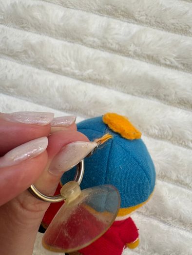 South Park 2000 Eric Cartman plush key keychain for car/window approx. 10 cm. Used Please see photos