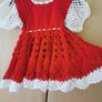 Handmade knitwear baby girls dress Image 3