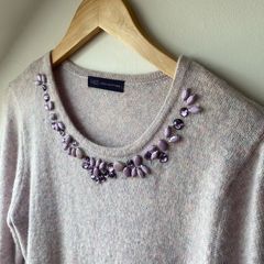 M&S Alpaca Blend Embellished Sweater