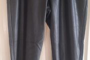 Black Faux Leather Trousers