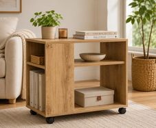 Side Table With Wheels