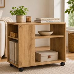 Side Table With Wheels