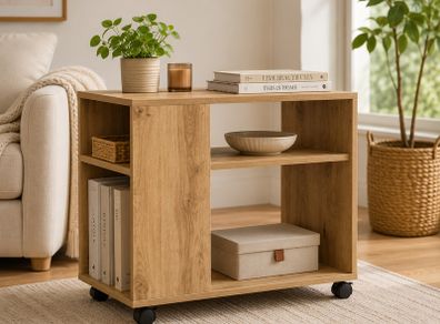 Side Table With Wheels