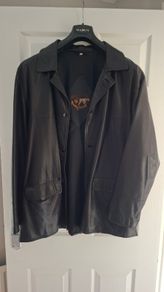 Vintage Mabrun Italy leather car coat jacket xl / xxl