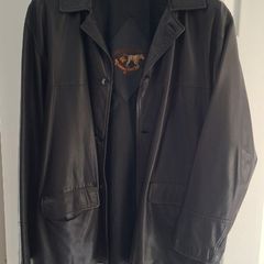 Vintage Mabrun Italy leather car coat jacket xl / xxl