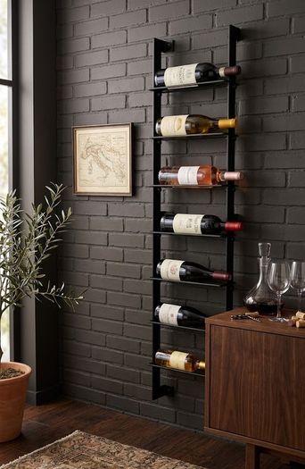 The SOMMELIER Bespoke Wall Wine Rack | Modern 7-Bottle Display