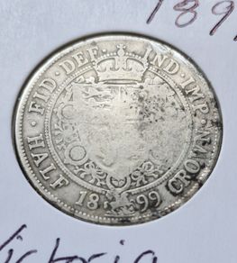 1899 United Kingdom Half Crown - Victoria 3rd portrait silver coin