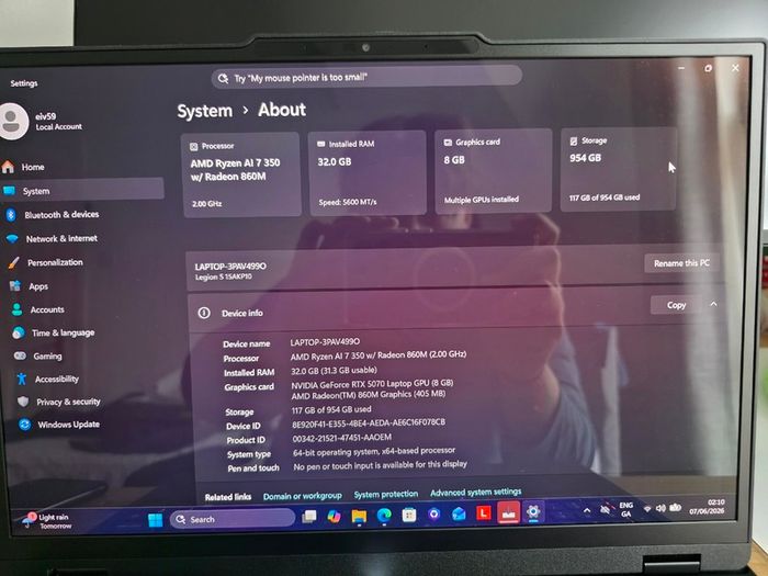 Lenovo Legion 5 RTX 5070 8GB | Ryzen AI 7 | 32GB RAM | OLED 165Hz | Premium Warranty 2026