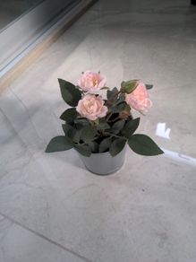 IKEA fake flowers and pot