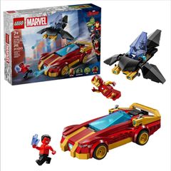 Lego Marvel Iron Man and Panther vs. Red Hulk