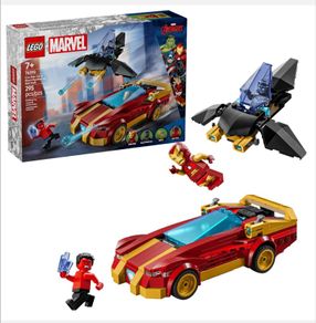 Lego Marvel Iron Man and Panther vs. Red Hulk