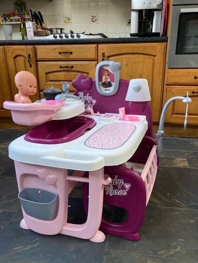 Smoby Baby Nurse 3-in-1 Baby Doll Play Centre with Accessories