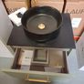 Hib 600 Sage green unit worktop bowl and tall tap all included Image 2