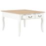 Coffee Table White 80x80x50 cm Wood Image 2