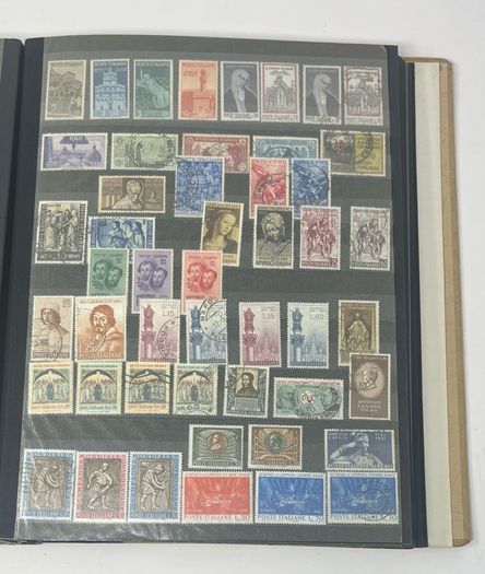 Collection: Cyprus, Greece, Italy and San Marino Stamps both mint an commemorative stamps on 41 pages