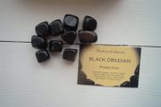 Black Obsidian tumble stones, Crystals, Gemstones