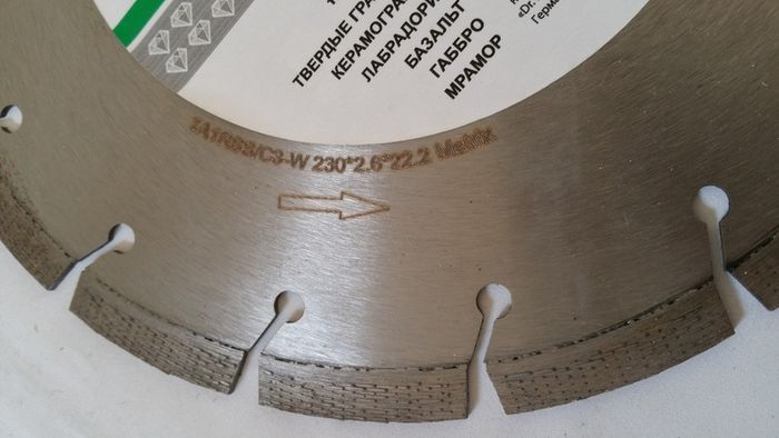 professional diamond blade 9", 230mm for granite