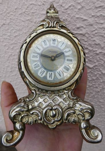 Vintage West German Splendex Working Mantel Clock