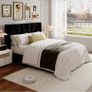 Double Bed Frame with Headboard, Velvet Geometric Tufted Upholstered Platform Bed Frames, Contemporary Mattress Foundation, No Box Spring Needed, Noise Free, Easy Assembly, Black Image 6
