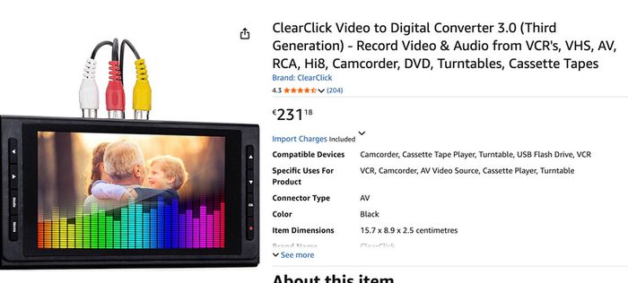 ClearClick Video to Digital Converter 3.0