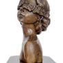 Miguel Lopez (1955) Bust Of A Lady - Bronze, Marble (Signed) Image 4