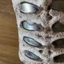 Mid century Strehla Keramik fat lava vase Image 6